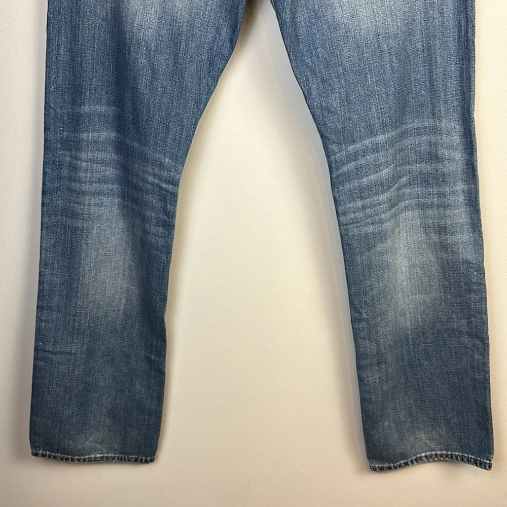 True Religion Ricky Relaxed Straight Leg Jeans Cotton Size 33 in Dust Cloud Mens
